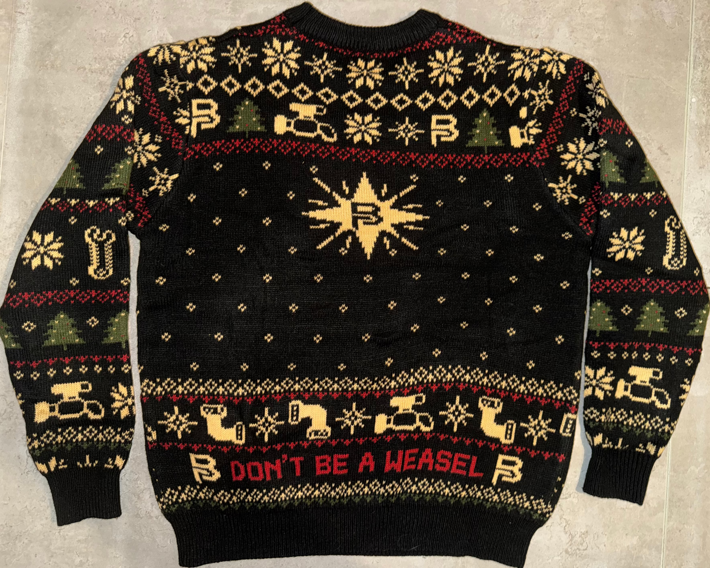 Three Wise Weasels Christmas Jumper
