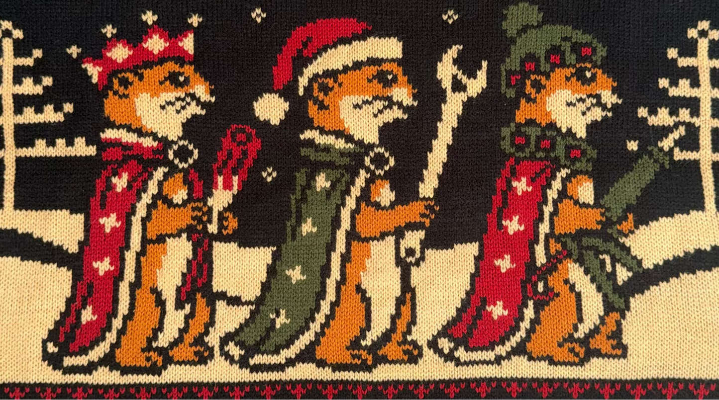 Three Wise Weasels Christmas Jumper